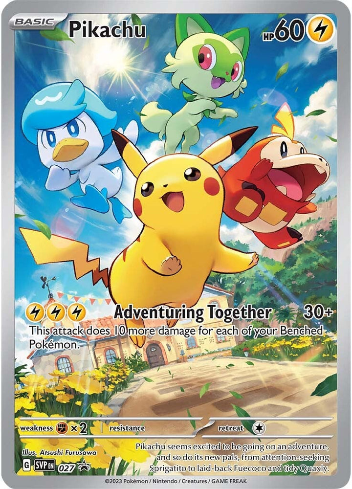 Pikachu (027) [Écarlate et Violet : Promos Black Star] 