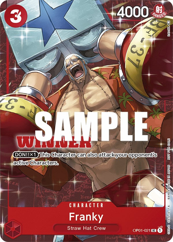 Franky (Tournament Pack Vol. 2) [Gagnant] [Cartes promotionnelles One Piece] 