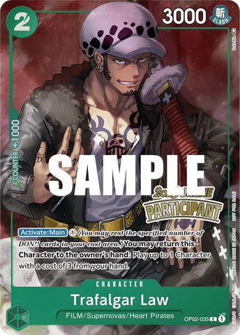 Trafalgar Law (régional en ligne 2023) [Participant] [Cartes promotionnelles One Piece] 