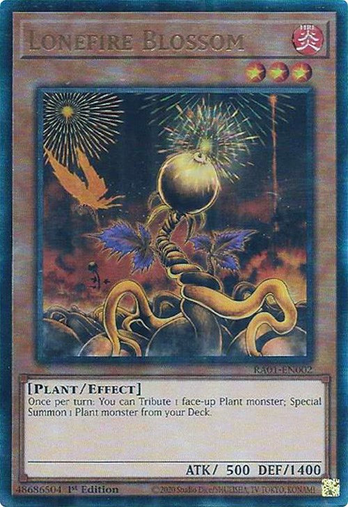 Lonefire Blossom [RA01-EN002] Prismatic Ultimate Rare