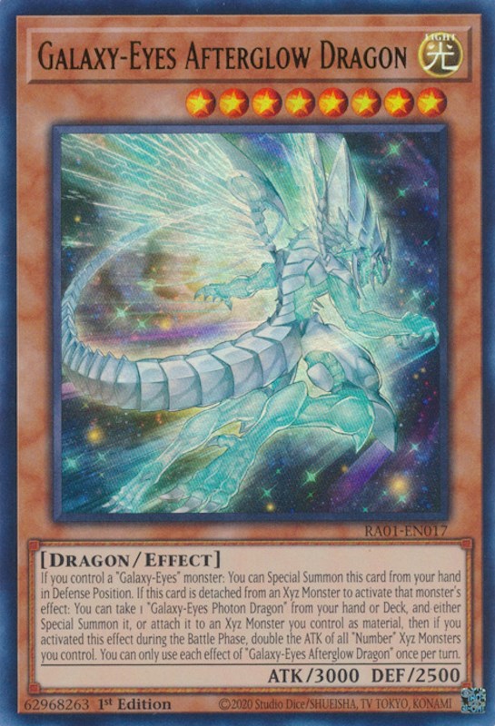 Galaxy-Eyes Afterglow Dragon [RA01-EN017] Ultra Rare