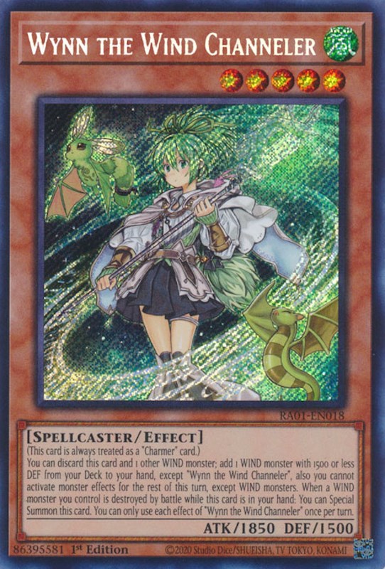 Wynn le canalisateur de vent [RA01-EN018] Secret Rare 