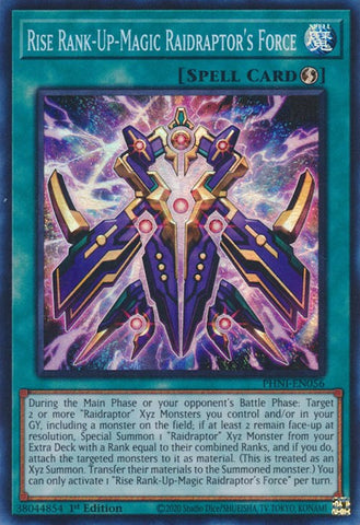 Rise Rank-Up-Magic Raidraptor's Force [PHNI-EN056] Super Rare 