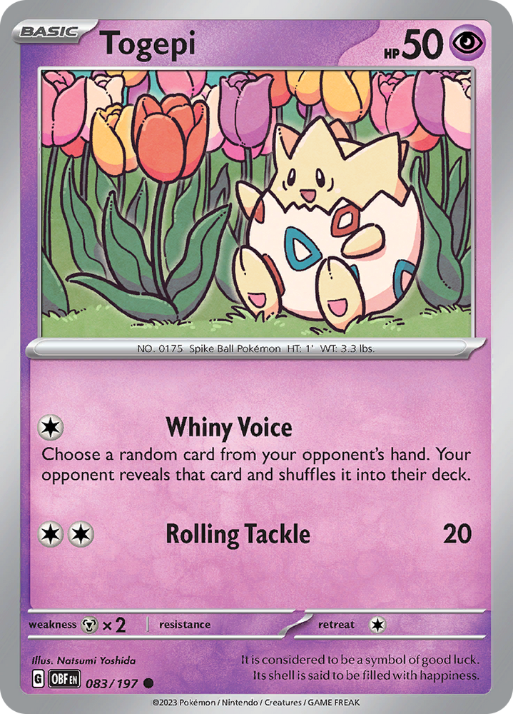 Togepi (083/197) [Écarlate et Violet : Flammes d'Obsidienne] 