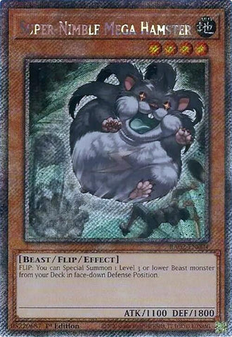 Super-Nimble Mega Hamster (Platinum Secret Rare) [RA02-EN004] Platinum Secret Rare