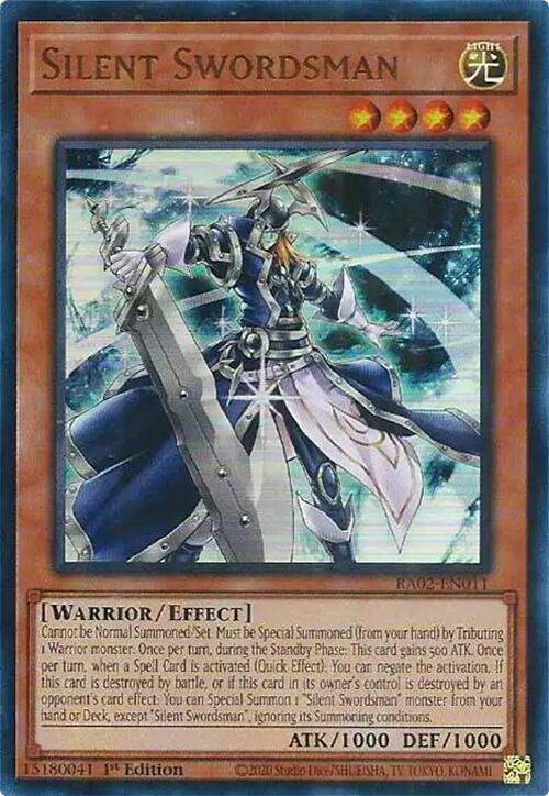 Silent Swordsman (UR) [RA02-EN011] Ultra Rare