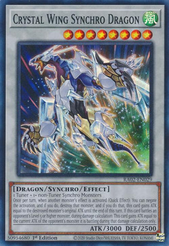 Crystal Wing Synchro Dragon [RA02-EN029] Super Rare