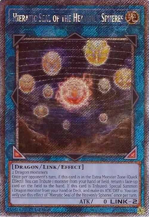 Hieratic Seal of the Heavenly Spheres (Platinum Secret Rare) [RA02-EN039] Platinum Secret Rare