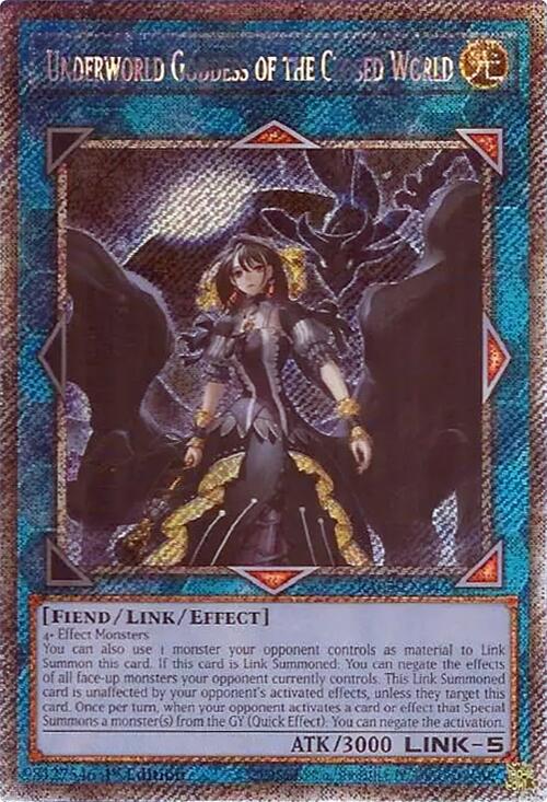 Underworld Goddess of the Closed World (Platinum Secret Rare) [RA02-EN045] Platinum Secret Rare