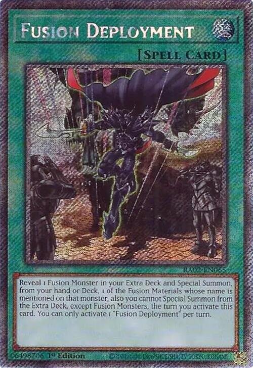 Fusion Deployment (Platinum Secret Rare) [RA02-EN065] Platinum Secret Rare