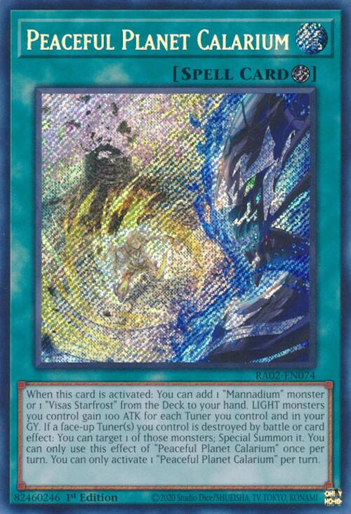 Peaceful Planet Calarium (Secret Rare) [RA02-EN074] Secret Rare