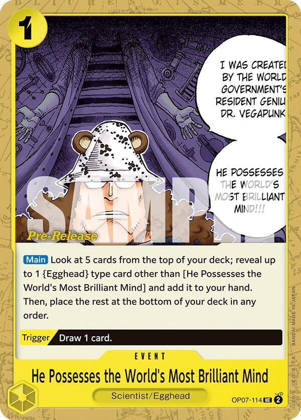 He Possesses the World's Most Brilliant Mind [500 Years in the Future Pre-Release Cards]