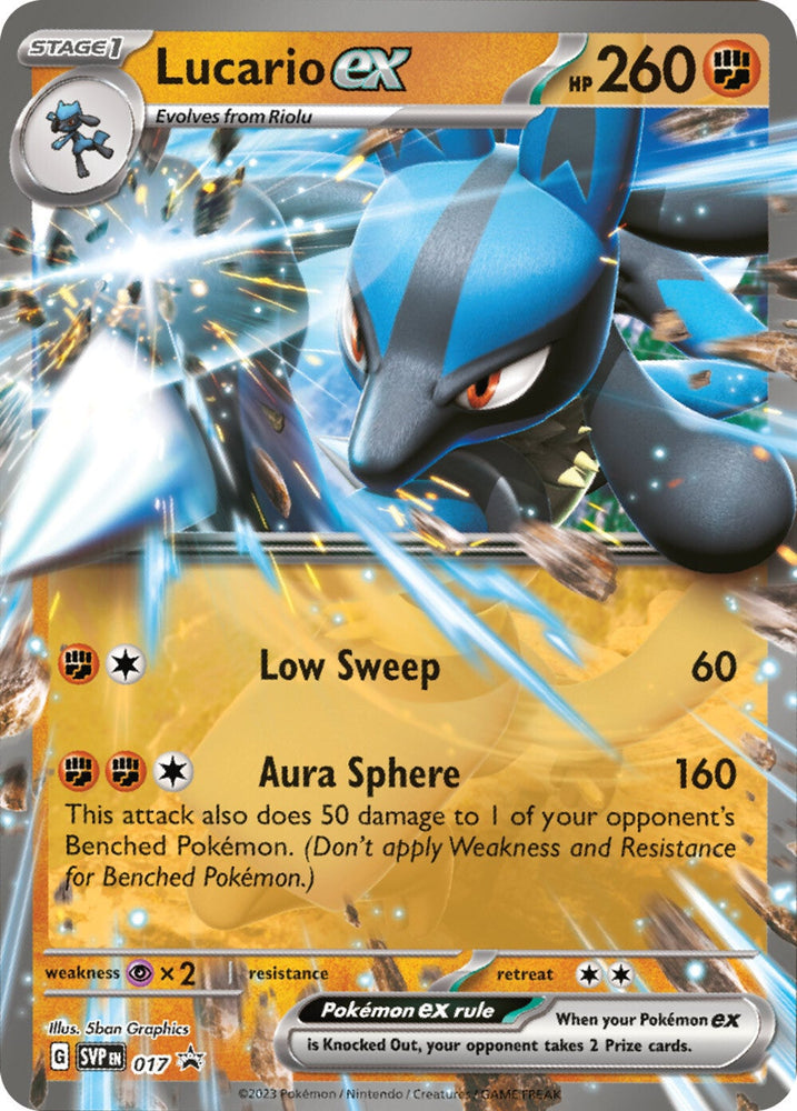 Lucario ex (017) [Scarlet &amp; Violet : Black Star Promos] 