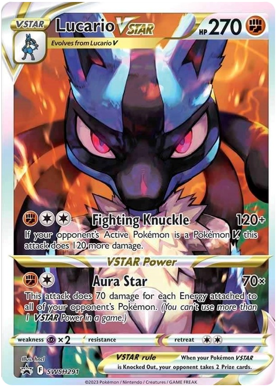 Lucario VSTAR (SWSH291) [Épée et Bouclier : Promos Black Star] 