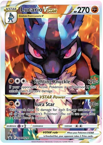 Lucario VSTAR (SWSH291) [Épée et Bouclier : Promos Black Star] 