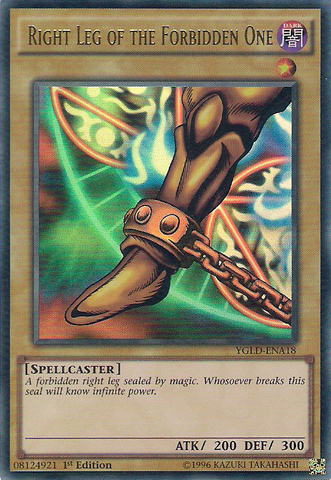 Jambe droite de l'Interdit [YGLD-ENA18] Ultra Rare 
