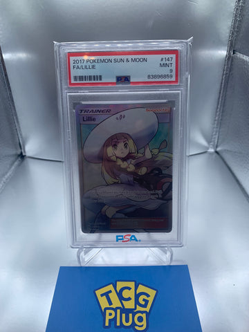 2017 Pokemon Lillie Full Art Ensemble de base Soleil et Lune PSA 9