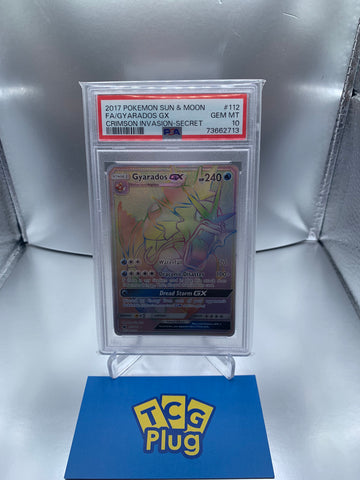 2017 Pokémon Léviator GX Secret Rare Invasion Pourpre PSA 10