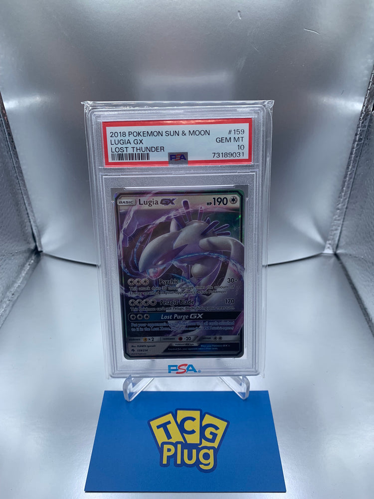2018 Pokémon Lugia GX Tonnerre Perdu PSA 10