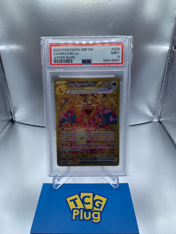 2023 Pokémon Charizard ex Hyper Rare Obsidian Flames PSA 9