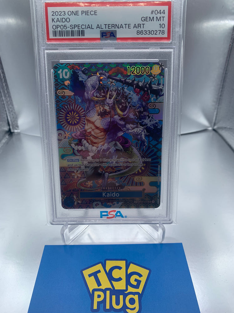 2023 One Piece Kaido Special Alternate Art OP05 PSA 10