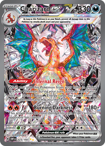 Charizard ex (223/197) [Écarlate et Violet : Flammes d'Obsidienne] 