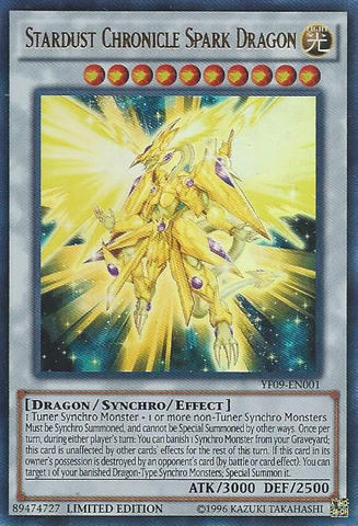 Stardust Chronicle Spark Dragon [YF09-EN001] Ultra Rare 