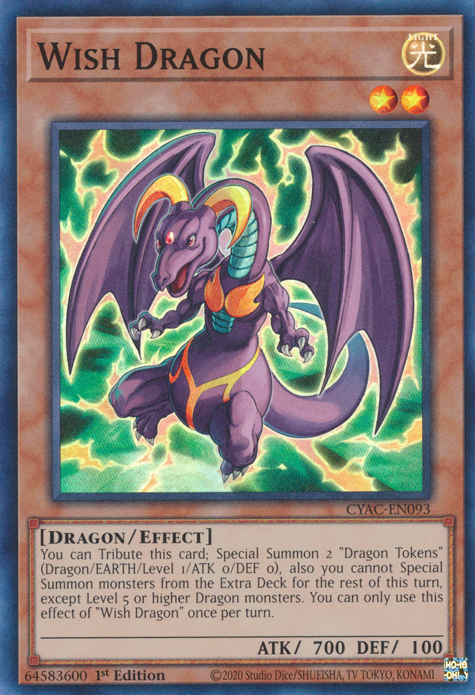 Dragon de souhaits [CYAC-EN093] Super Rare 