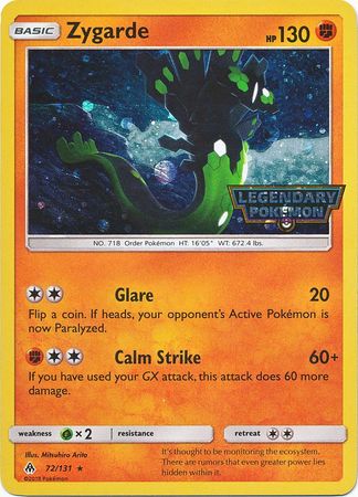 Zygarde (72/131) (Cosmos Holo) [Soleil et Lune : Lumière interdite] 
