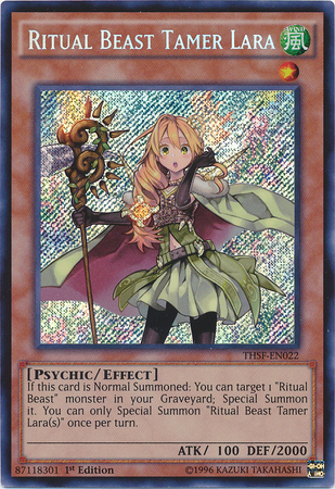 Lara, dompteuse de bêtes rituelles, [THSF-EN022] Secret Rare 