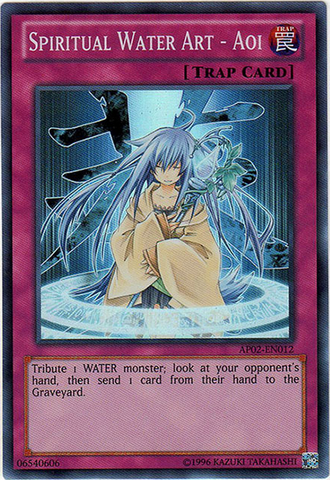Art spirituel de l'eau - Aoi [AP02-EN012] Super Rare 
