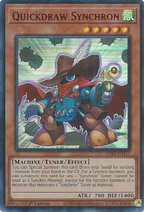 Quickdraw Synchron (Rouge) [LDS3-EN117] Ultra Rare 