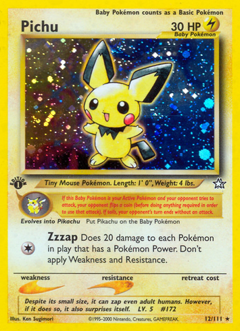 Pichu (12/111) [Neo Genesis 1st Edition]