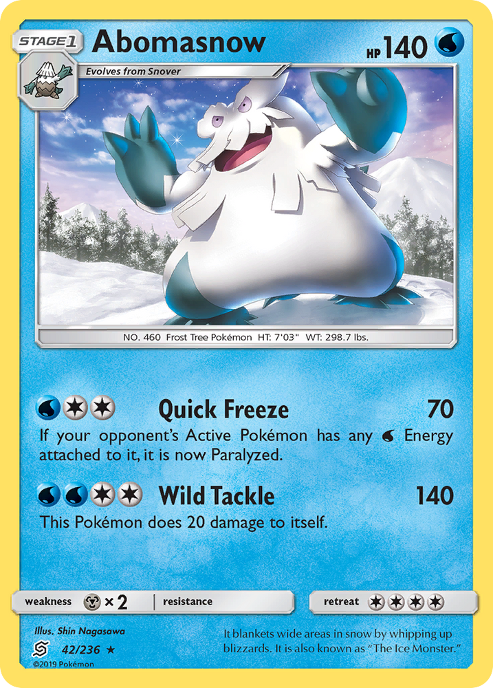 Abomasnow (42/236) [Soleil et Lune : Esprits unifiés] 