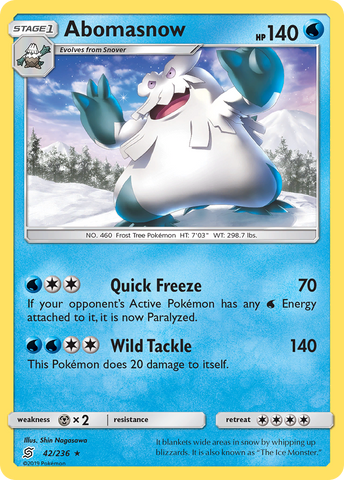 Abomasnow (42/236) [Soleil et Lune : Esprits unifiés] 