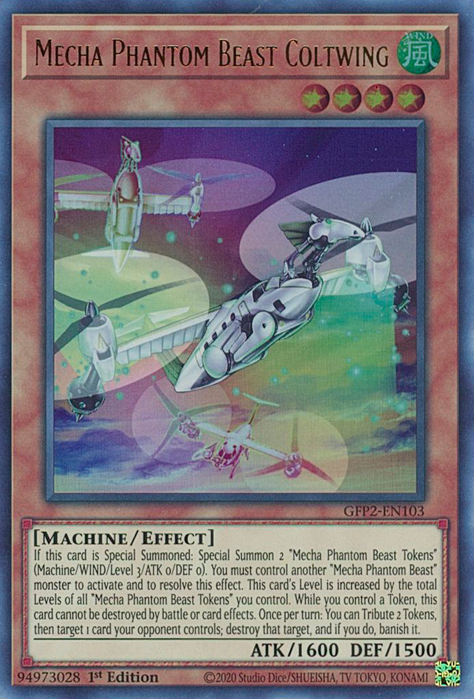 Mecha Phantom Beast Coltwing [GFP2-EN103] Ultra Rare 