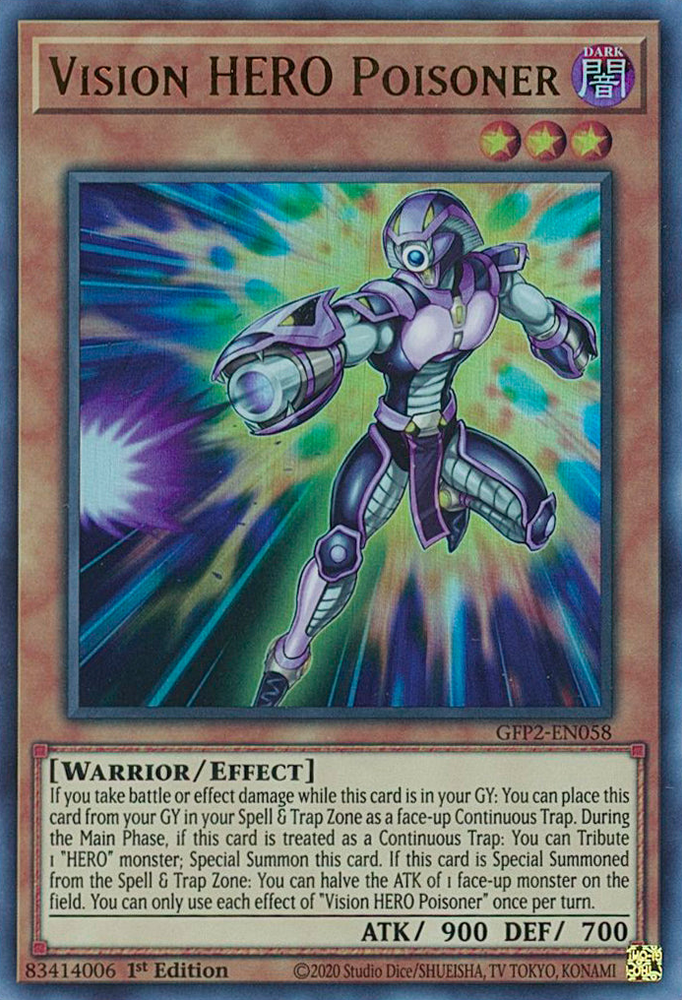 Vision HERO Empoisonneur [GFP2-EN058] Ultra Rare 