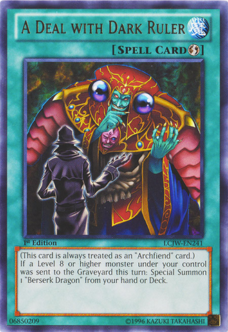 Un accord avec Dark Ruler [LCJW-EN241] Rare 
