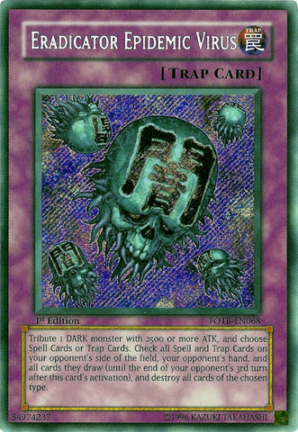 Virus épidémique Eradicator [FOTB-EN068] Secret Rare 