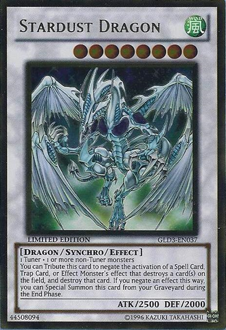 Dragon Poussière D'Étoile [GLD3-EN037] Or Rare 