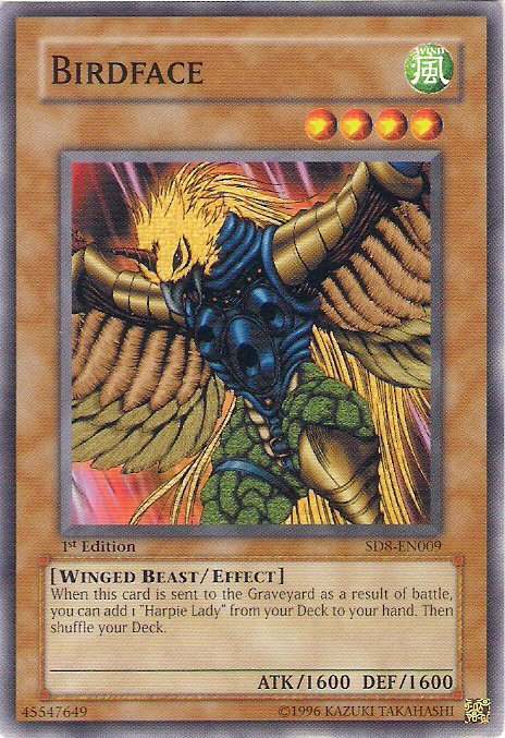Visage d'oiseau [SD8-EN009] Commun 