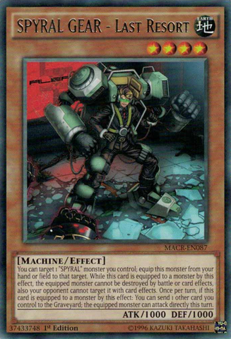 SPYRAL GEAR - Dernier recours [MACR-EN087] Rare 