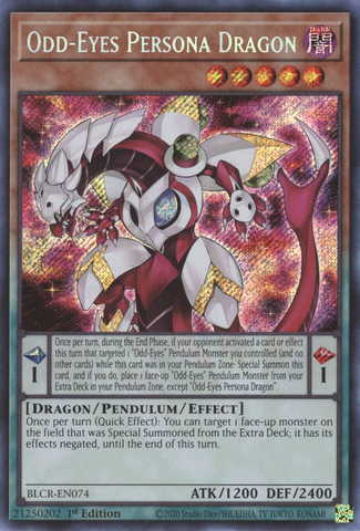 Dragon Persona aux yeux impairs [BLCR-EN074] Secret Rare 