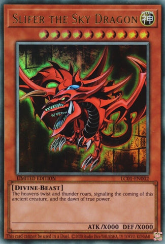 Slifer le dragon céleste (25e anniversaire) [LC01-EN002] Ultra Rare 