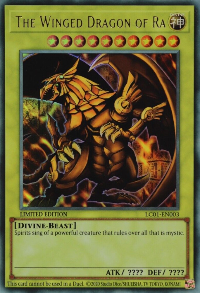 Le dragon ailé de Ra (25e anniversaire) [LC01-EN003] Ultra Rare 