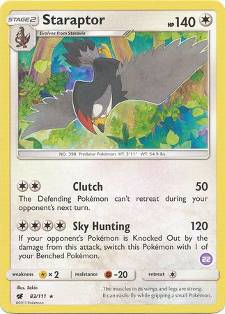 Staraptor (83/111) (Deck exclusif #22) [Soleil et Lune : Kit d'entraînement - Alolan Sandslash] 