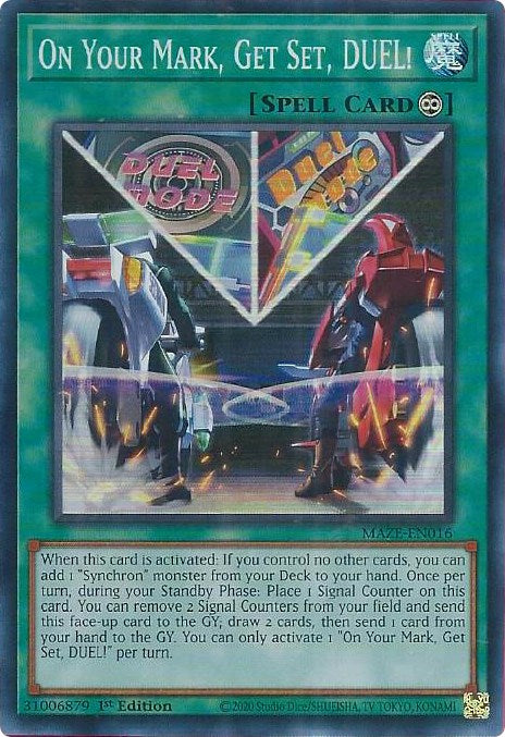 On Your Mark, Get Set, DUEL! [MAZE-EN016] Super Rare