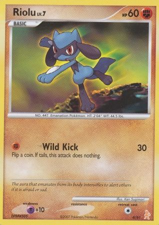 Riolu (6/61) [Diamant &amp; Perle : Kit d'entraînement - Lucario] 