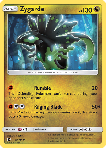 Zygarde (49/70) [Soleil et Lune : Majesté du Dragon] 