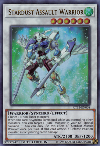 Guerrier d'assaut Stardust [CT15-EN008] Ultra Rare 
